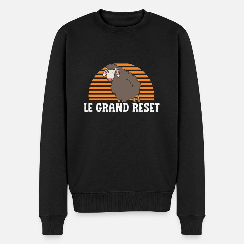 le grand reset - Pull Premium bio Homme - noir
