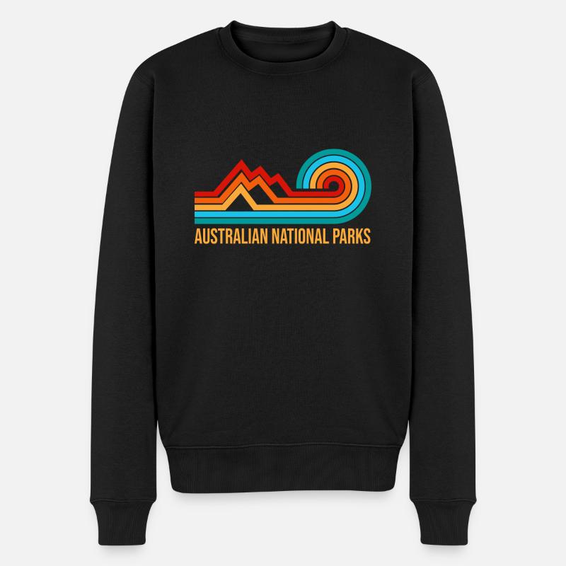 Australian Nationalparks - Männer Premium Bio Pullover - Schwarz