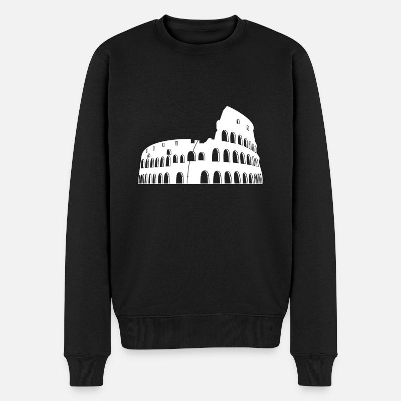 Monument du Colisée Italie - Pull Premium bio Homme - noir
