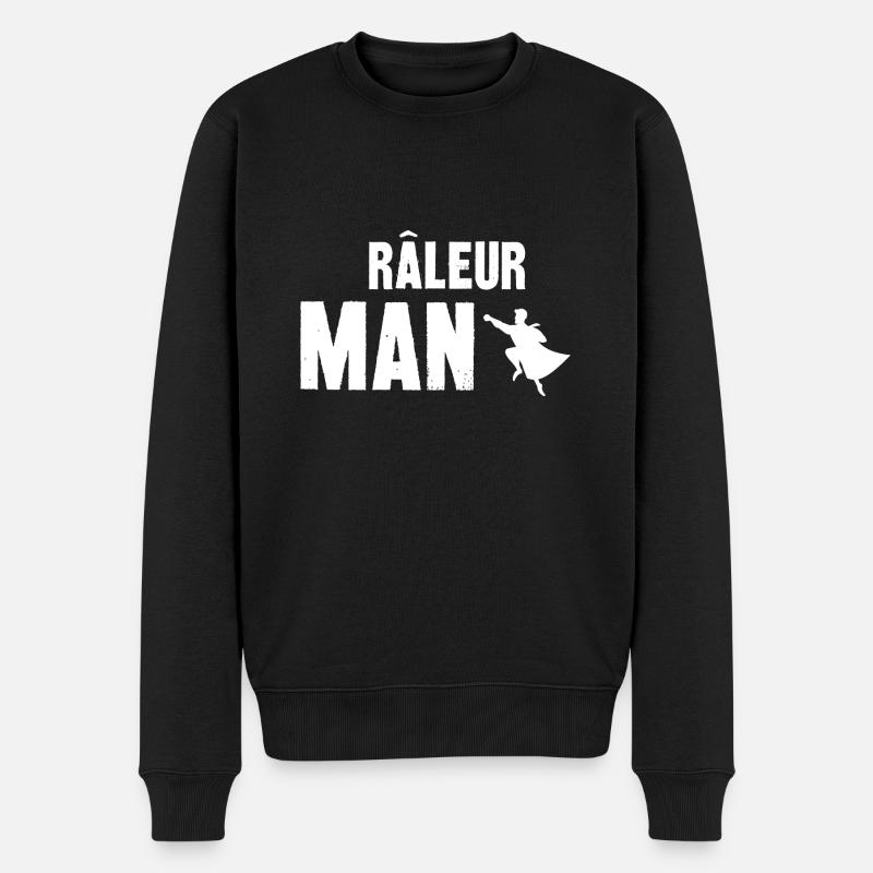 râleur man - Pull Premium bio Homme - noir