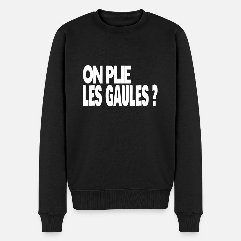 on plie les gaules ? - Pull Premium bio Homme - noir