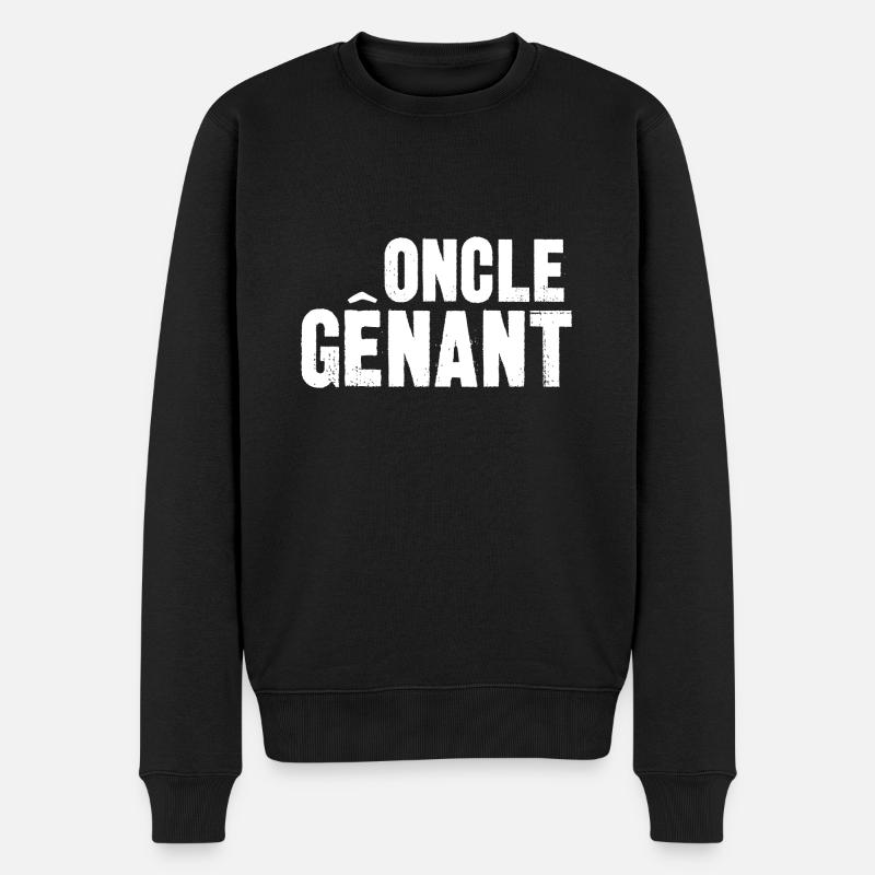 oncle gênant - Pull Premium bio Homme - noir