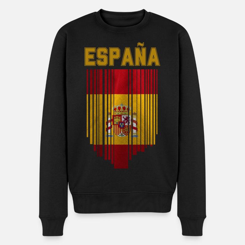 Drapeau de l’Espagne, fierté espagnole - Pull Premium bio Homme - noir
