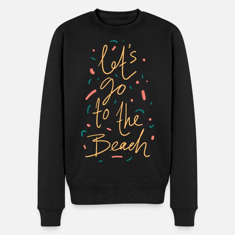 Chemise On va à la plage - Pull Premium bio Homme - noir