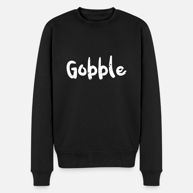 Gobble - Action de grâce - Pull Premium bio Homme - noir