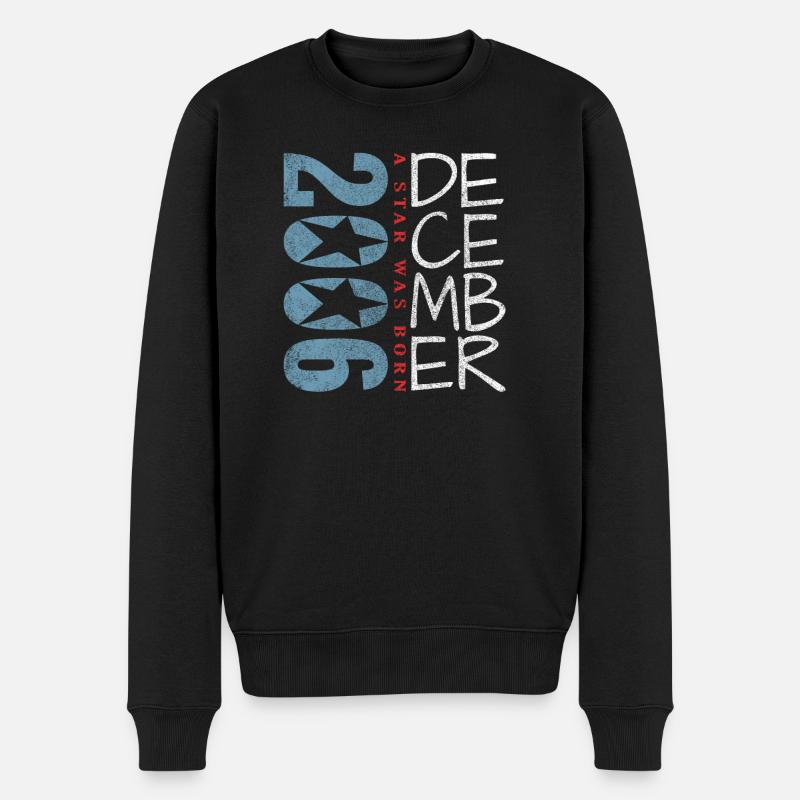 Dezember 2006 - Männer Premium Bio Pullover - Schwarz