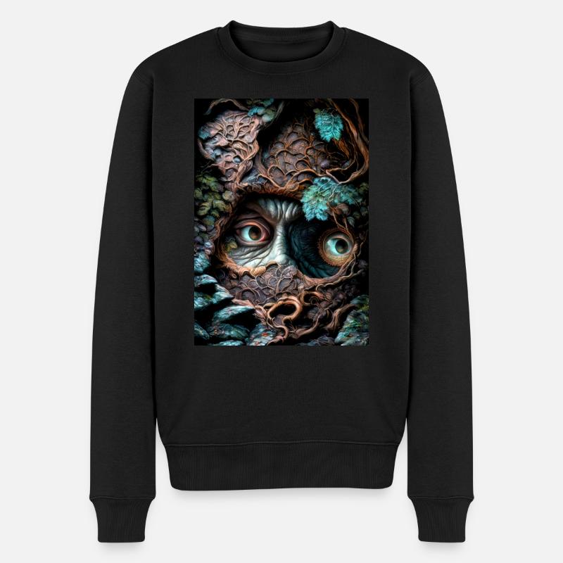 Verwurzelt - Männer Premium Bio Pullover - Schwarz