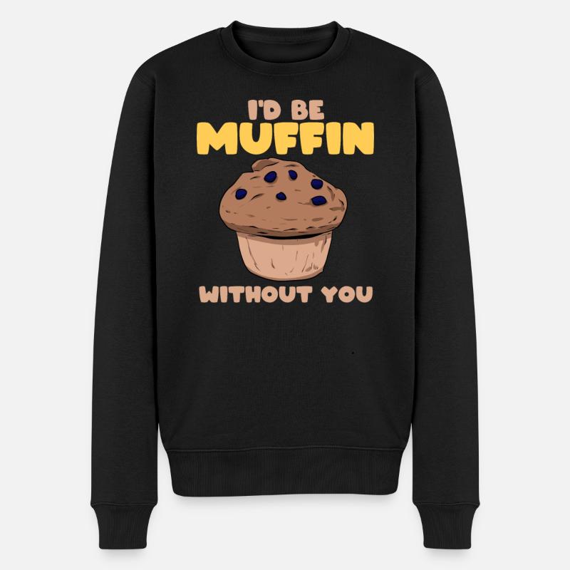 Liebes Muffin Spezialbäcker - Männer Premium Bio Pullover - Schwarz