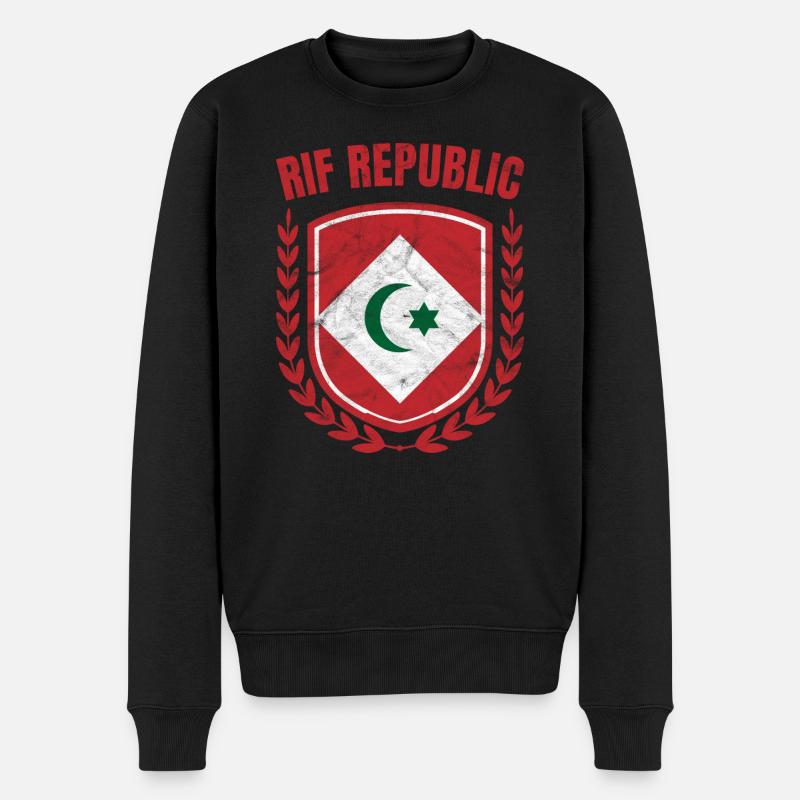 Rif-Republik - Männer Premium Bio Pullover - Schwarz
