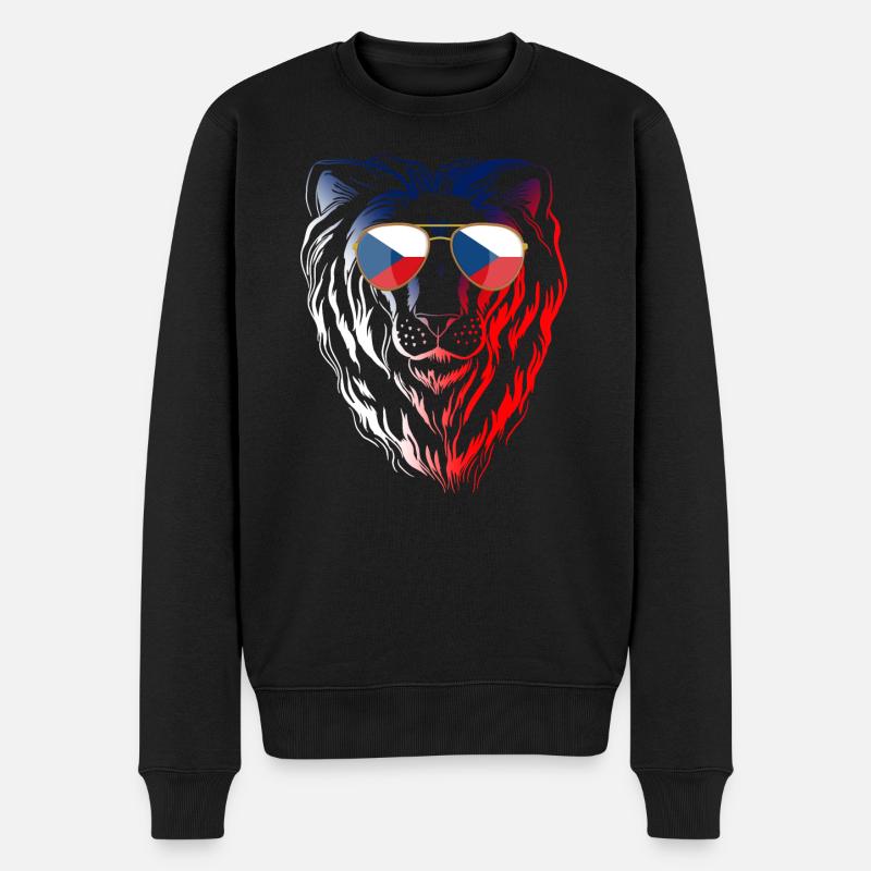 Tschechische Republik - Männer Premium Bio Pullover - Schwarz