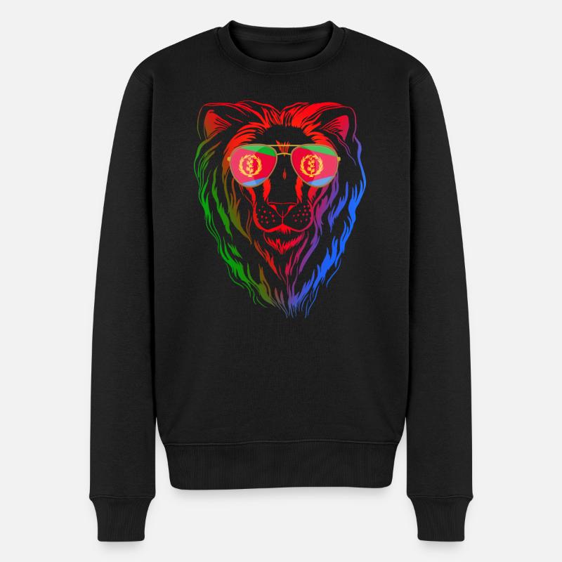 Eritrea - Männer Premium Bio Pullover - Schwarz