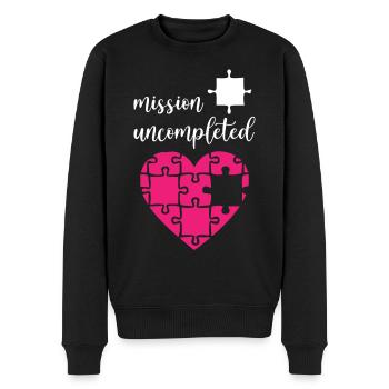 Mission Uncompleted Puzzle - Men's Premium Organic Jumper - black - Front - Nico (187cm)