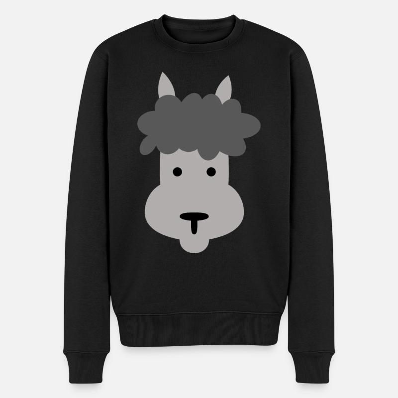 Lama - Pull Premium bio Homme - noir