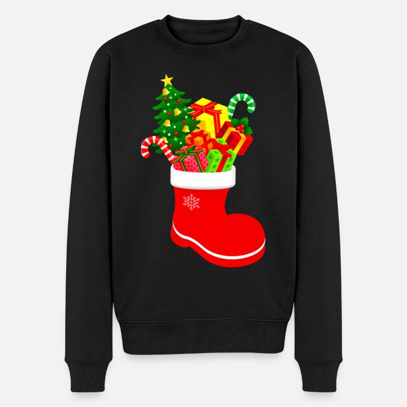 Botte de Noël - Joyeux Noël - Pull Premium bio Homme - noir