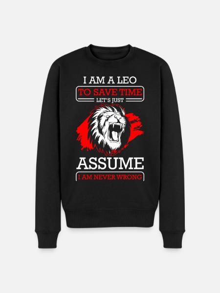 Leo July Superstition - Men's Premium Organic Jumper - black