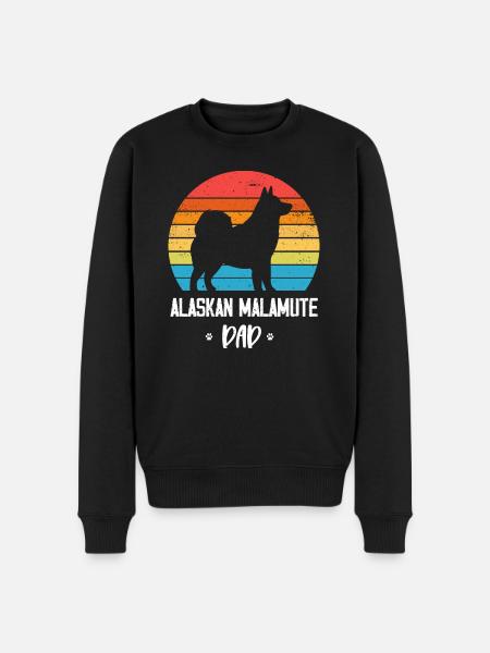 Alaskan Malamute Dog - Men's Premium Organic Jumper - black