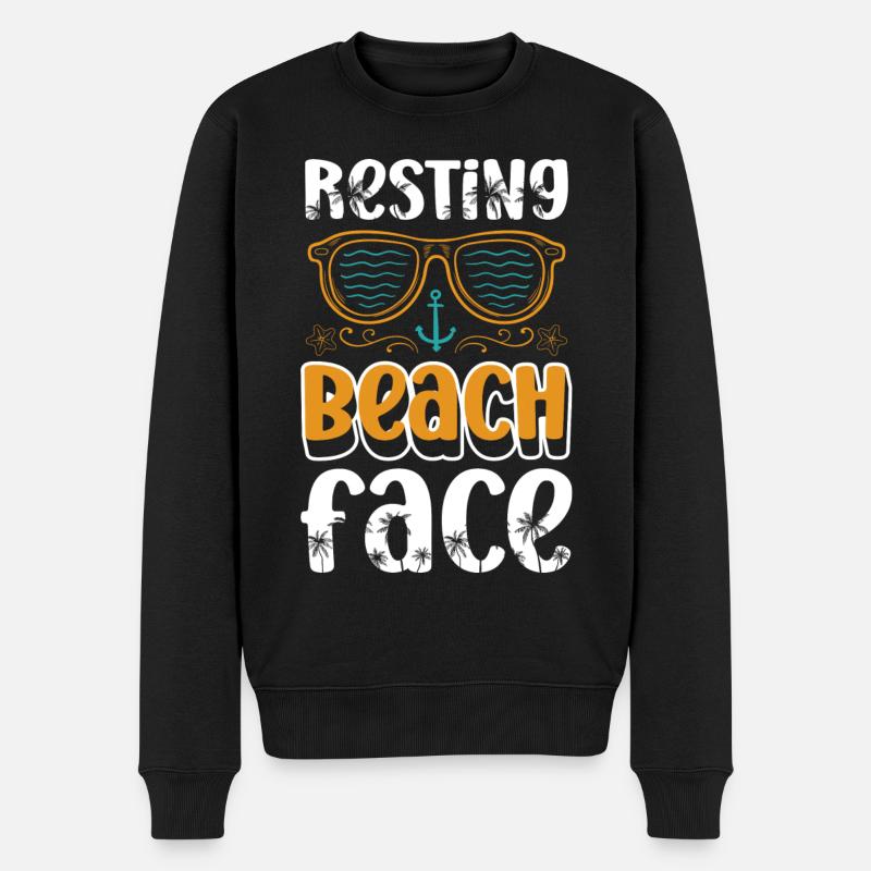 Île d’été - Pull Premium bio Homme - noir