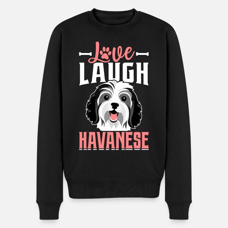 Amour Rire Bichon Havanais - Pull Premium bio Homme - noir