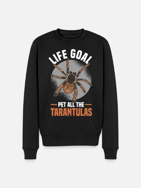 Tarantula - Männer Premium Bio Pullover - Schwarz