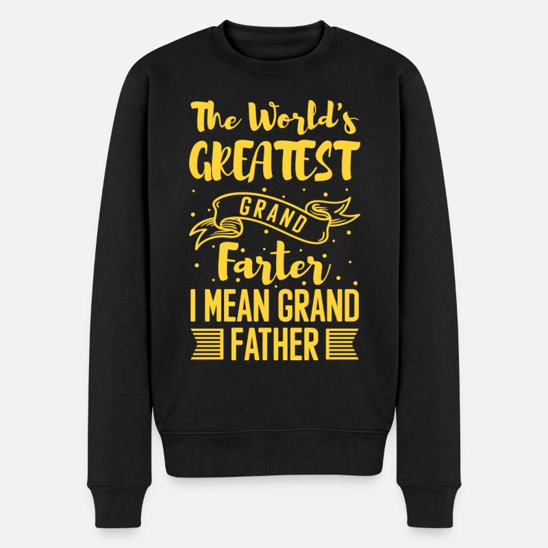 Grands-parents Grand-père Bébé - Pull Premium bio Homme - noir