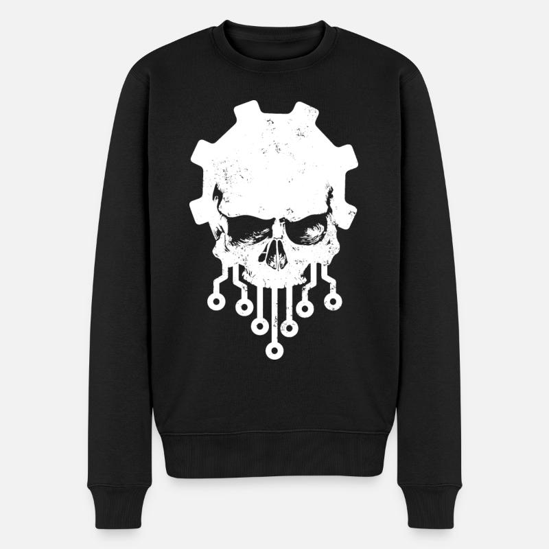 Informatik Computer - Männer Premium Bio Pullover - Schwarz