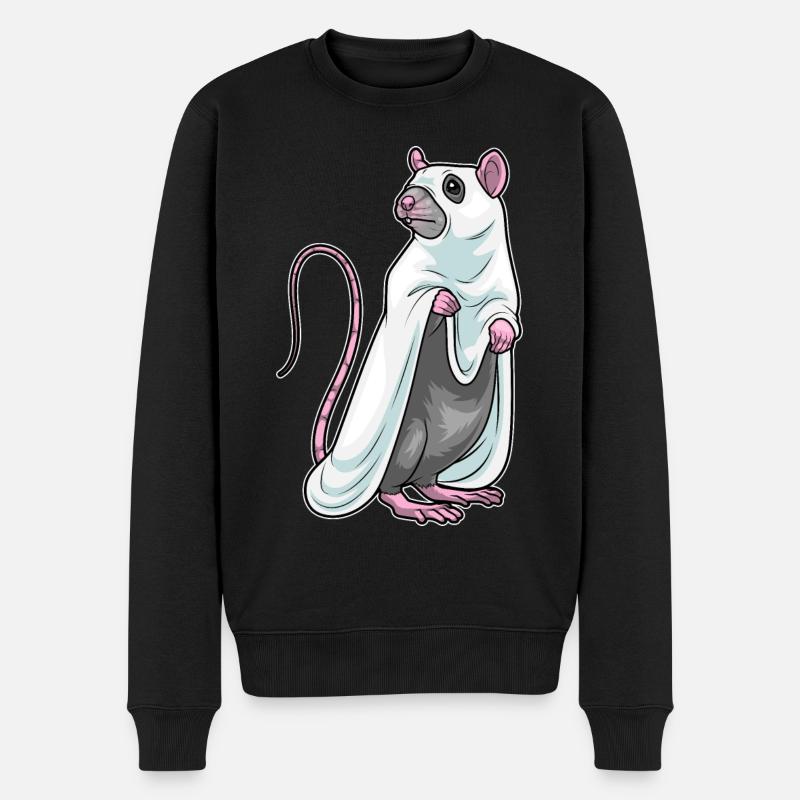 Rat Halloween fantôme - Pull Premium bio Homme - noir