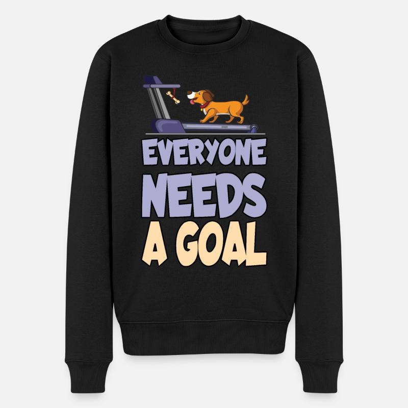 Everyone needs a goal - Men's Premium Organic Jumper - black