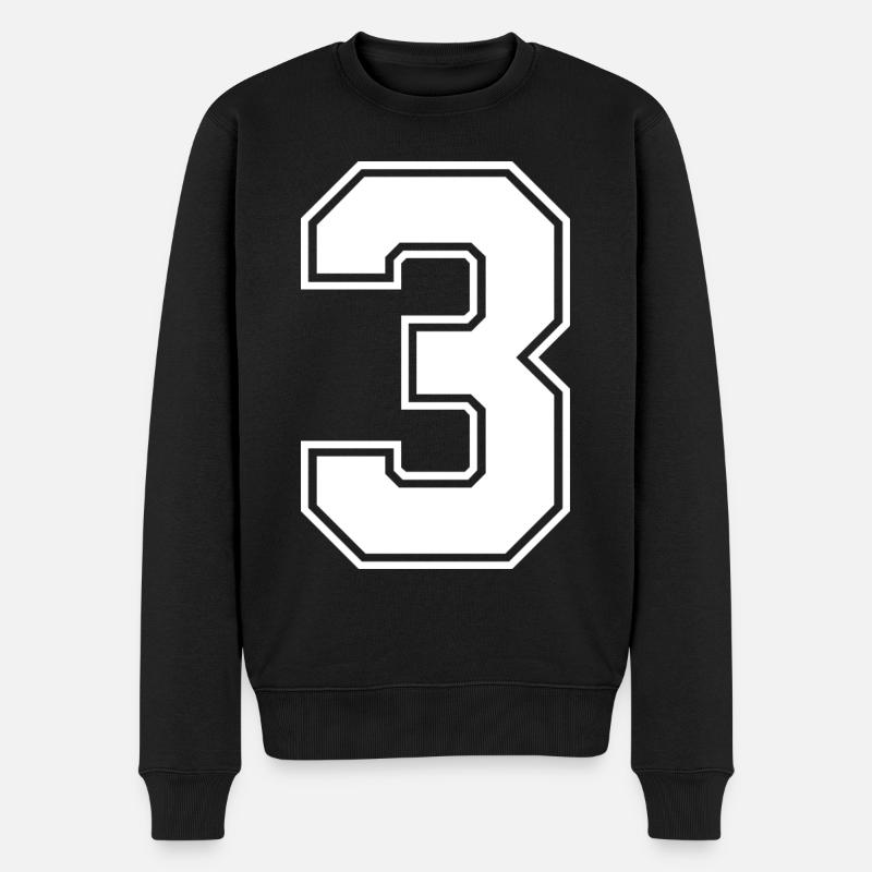 Maillot numéro 3 - Pull Premium bio Homme - noir