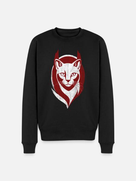 Cool Cat Logo Katt Kattunge - Ekologisk premiumtröja herr - svart