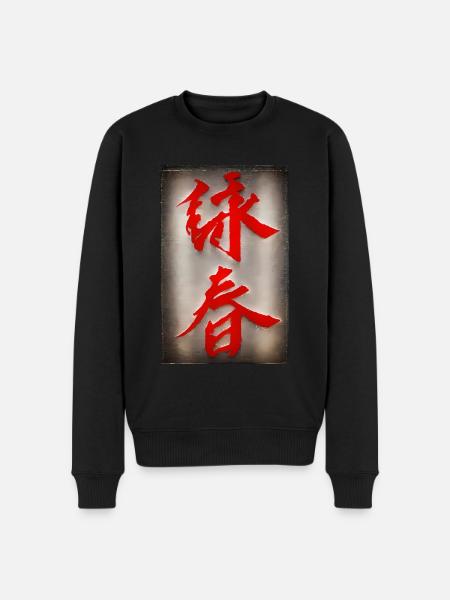 Selbstverteidigung WingTsun Kampfkunst - Männer Premium Bio Pullover - Schwarz