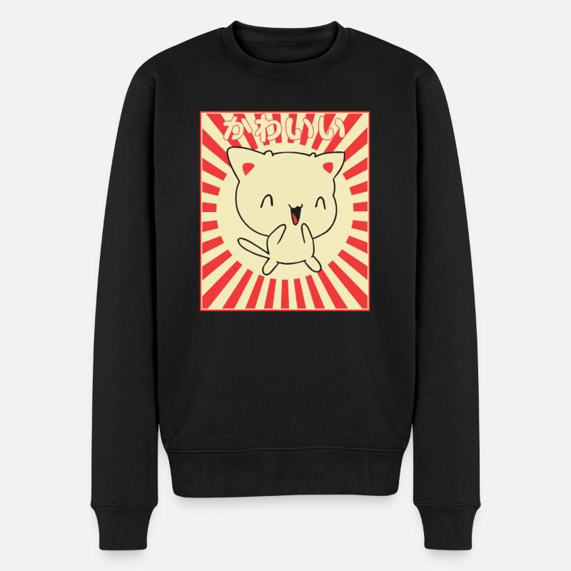 Japonais minou - Pull Premium bio Homme - noir