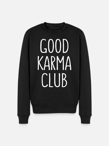 GOOD KARMA CLUB - Men's Premium Organic Jumper - black