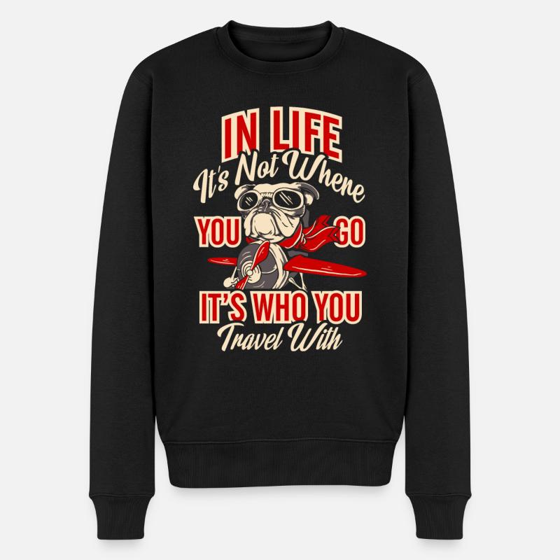Seulement pour les vrais amateurs de bouledogue! - Pull Premium bio Homme - noir