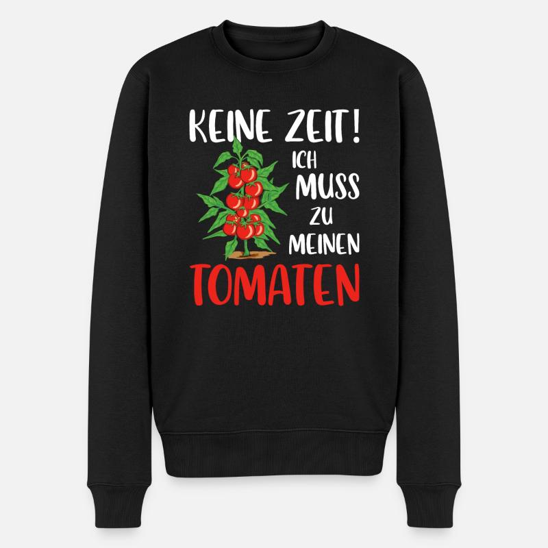 Gärtner Tomaten Tomate Gartenarbeit Strebergarten - Männer Premium Bio Pullover - Schwarz