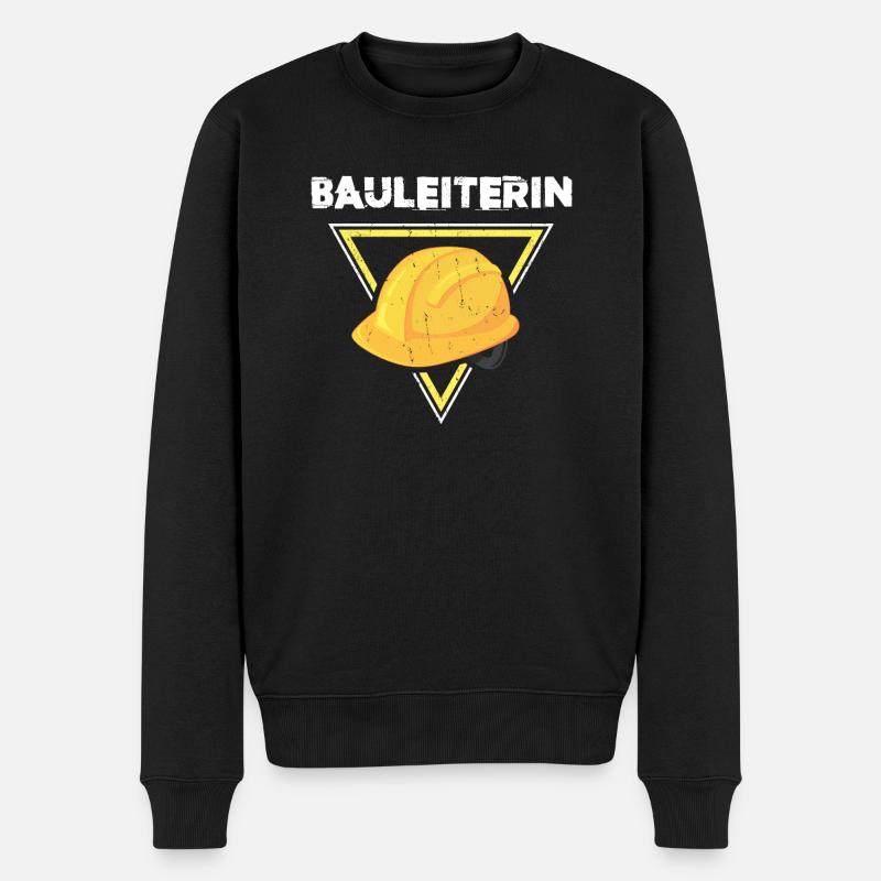 Bauleiterin - Bauarbeiter Kostüm - - Männer Premium Bio Pullover - Schwarz