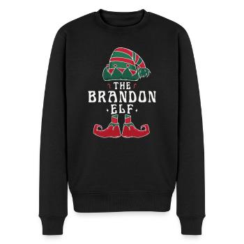 Brandon Elf Familie Passende Gruppe Weihnachten Mama - Männer Premium Bio Pullover - Schwarz - Vorne - Nico (187cm)