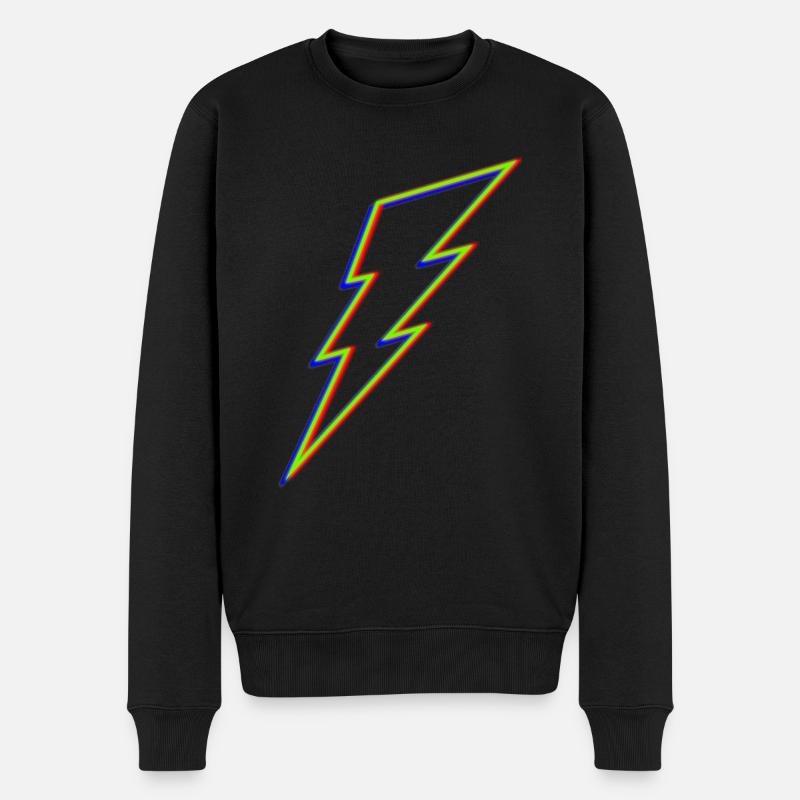 Lightning ϟ - Men's Premium Organic Jumper - black
