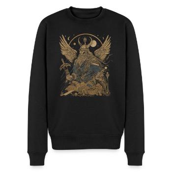 Père Tout-Puissant Odin Asatru Paganisme Germanique - Pull Premium bio Homme - noir - Devant - Nico (187cm)