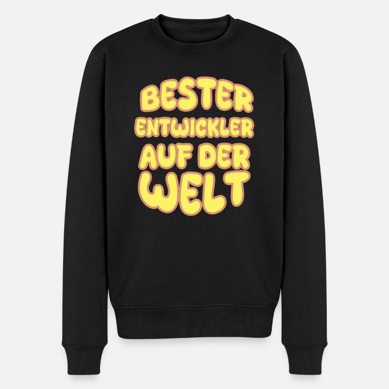 Developers as a vocation - Men's Premium Organic Jumper - black