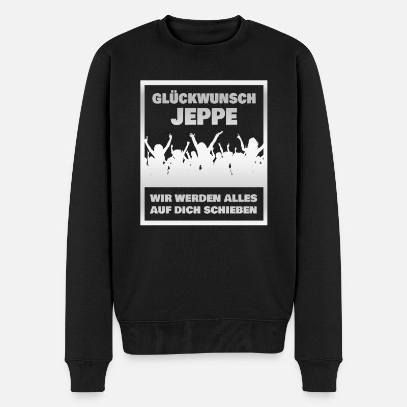 Kollege Jeppe - Männer Premium Bio Pullover - Schwarz