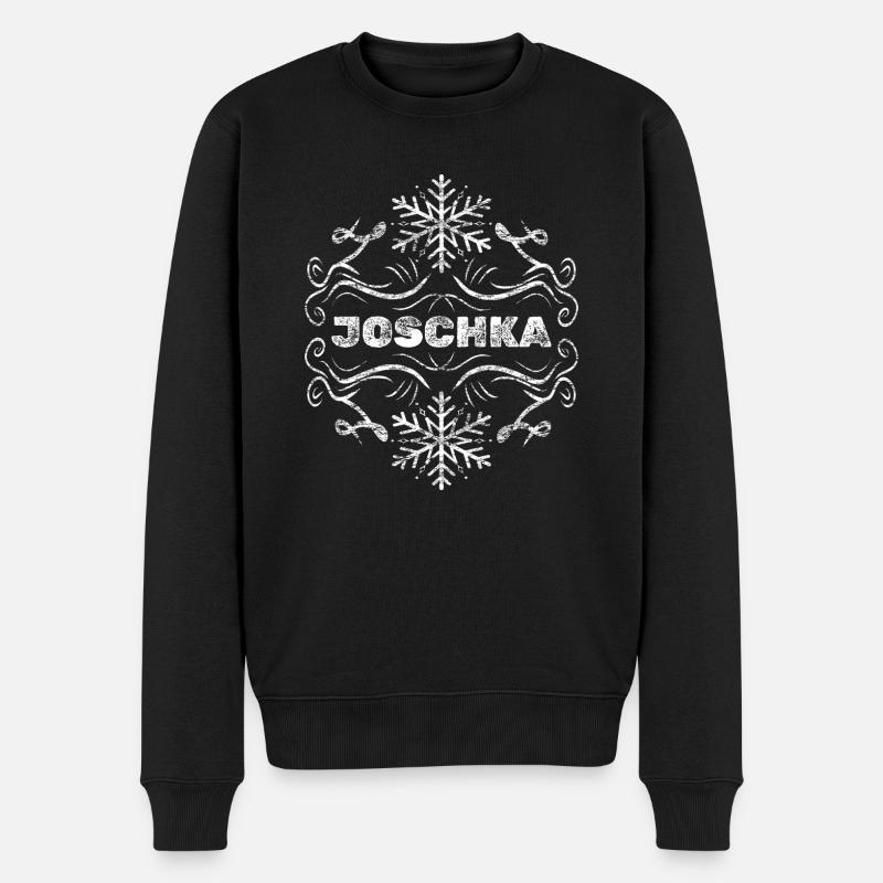 Flocon de neige Joschka - Pull Premium bio Homme - noir