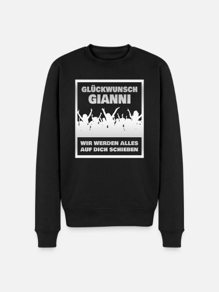Gianni - Männer Premium Bio Pullover - Schwarz
