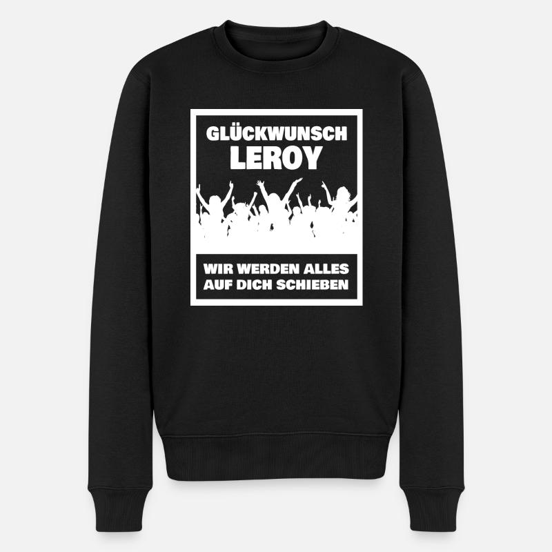Leroy - Pull Premium bio Homme - noir