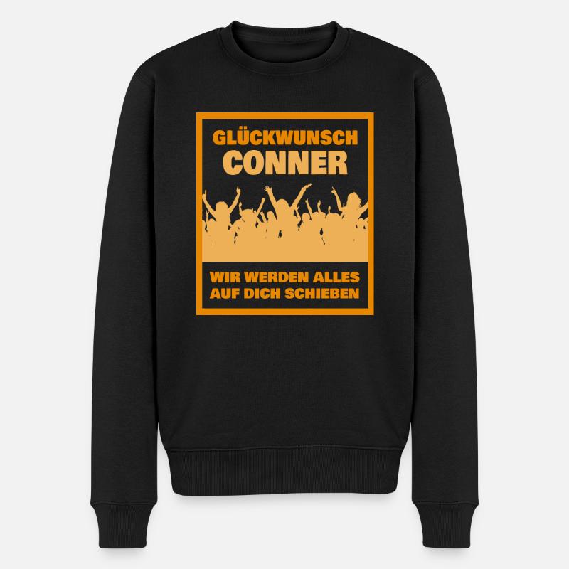 Conner - Männer Premium Bio Pullover - Schwarz