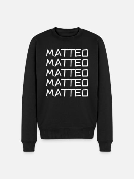 Squirrel Matteo - Men's Premium Organic Jumper - black