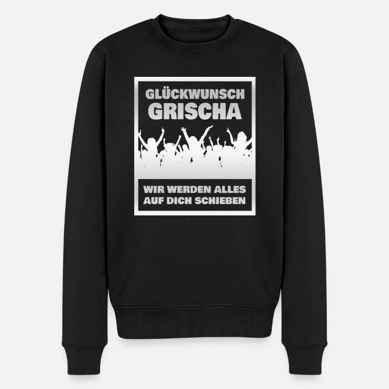 Collègue Grischa - Pull Premium bio Homme - noir