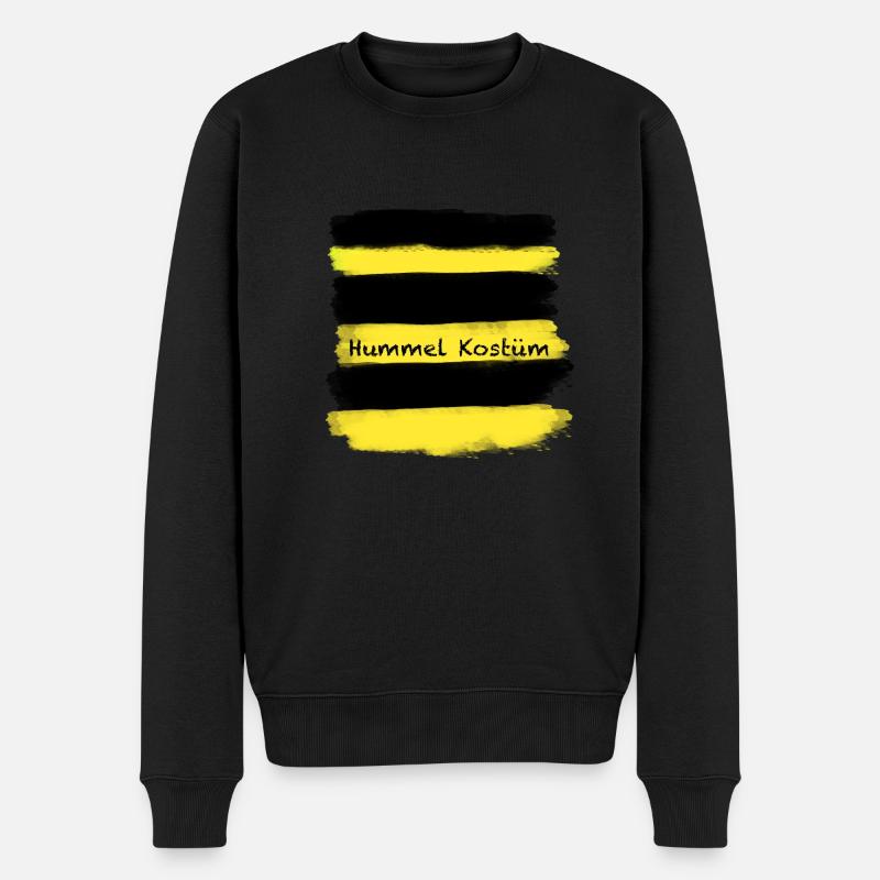 Hummel Kostüm,Hummel,Kostüm,Karneval - Männer Premium Bio Pullover - Schwarz