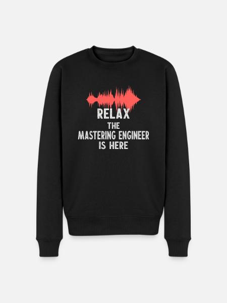 Mastering Master AudioTonmeister Tontechnik - Männer Premium Bio Pullover - Schwarz