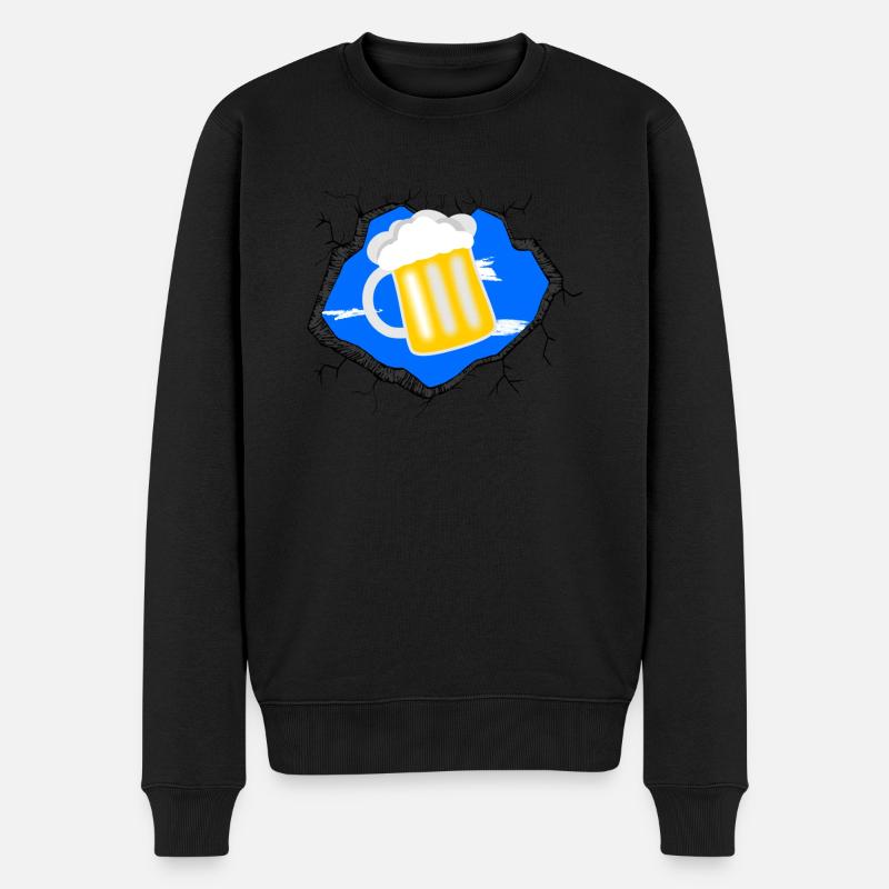 La bière en moi - Pull Premium bio Homme - noir