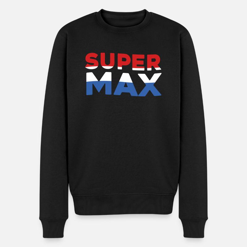 | Super Max Drapeau néerlandais - Pull Premium bio Homme - noir
